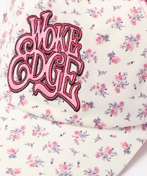 WOKE EDGE(ウォークエッジ)の「WOKE EDGE / ウォークエッジ Flower Mesh Cap(キャップ・メンズ・ピンク/ブラック・FREE)」の3枚目の写真