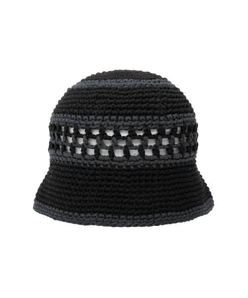 HUF（ハフ）の「DUAL MESH CROCHET HAT（ハット・メンズ・ブラック/ピンク系その他/オリーブ・O/S）」の7枚目の写真