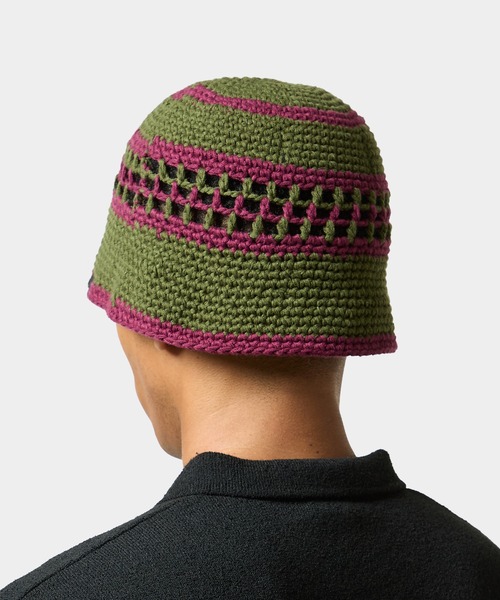 HUF（ハフ）の「DUAL MESH CROCHET HAT（ハット・メンズ・ブラック/ピンク系その他/オリーブ・O/S）」の18枚目の写真