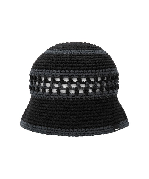 HUF（ハフ）の「DUAL MESH CROCHET HAT（ハット・メンズ・ブラック/ピンク系その他/オリーブ・O/S）」の6枚目の写真