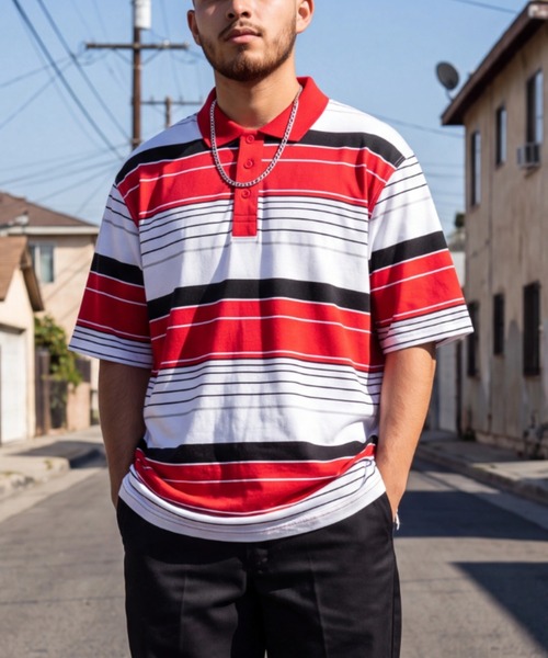 Cal Top(キャルトップ)の「【T19】【Cal Top/キャルトップ】JERSEY POLO SHIRTS(ポロシャツ・メンズ・ブラック/ブルー/レッド/グレー/グリーン/ブラウン・SMALL/MEDIUM/LARGE/X-LARGE/XX-LARGE)」の6枚目の写真