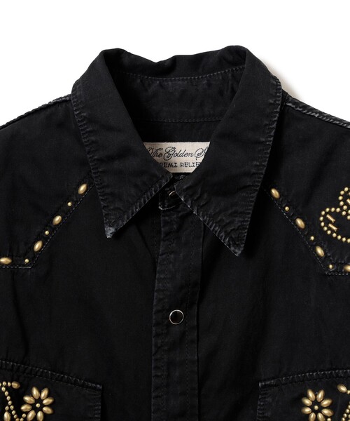 REMI RELIEF(レミレリーフ)の「【イベント限定】【別注】REMI RELIEF / Rayon Western shirt Box Fit Black(シャツ/ブラウス・メンズ・ブラック・XX-LARGE/X-LARGE/LARGE/MEDIUM/SMALL)」の3枚目の写真