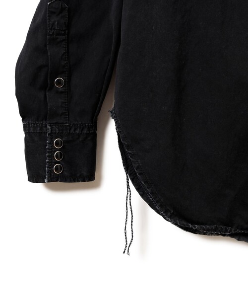 REMI RELIEF(レミレリーフ)の「【イベント限定】【別注】REMI RELIEF / Rayon Western shirt Box Fit Black(シャツ/ブラウス・メンズ・ブラック・XX-LARGE/X-LARGE/LARGE/MEDIUM/SMALL)」の6枚目の写真