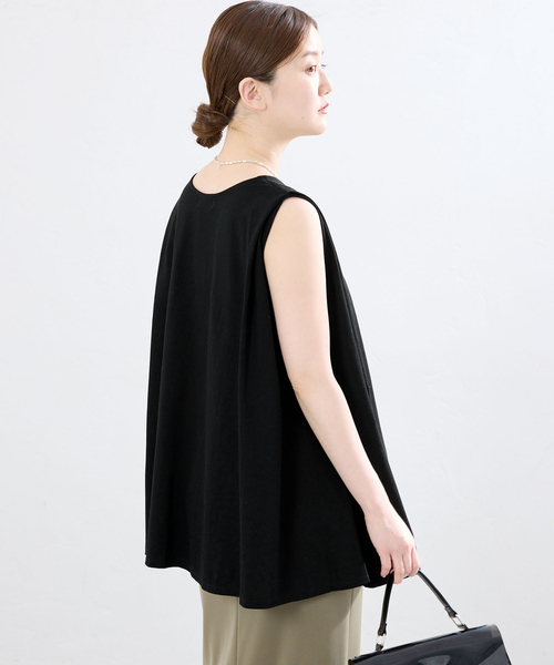 IENA(イエナ)の「オーガニックコットン テントラインプルオーバー(Tシャツ/カットソー・レディース・ブラック/ブラウン/ホワイト・FREE)」の9枚目の写真