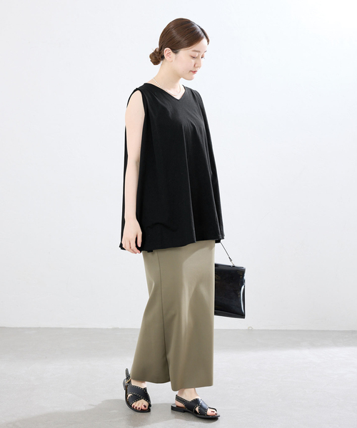 IENA(イエナ)の「オーガニックコットン テントラインプルオーバー(Tシャツ/カットソー・レディース・ブラック/ブラウン/ホワイト・FREE)」の13枚目の写真