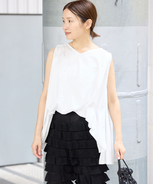 IENA(イエナ)の「オーガニックコットン テントラインプルオーバー(Tシャツ/カットソー・レディース・ブラック/ブラウン/ホワイト・FREE)」の14枚目の写真