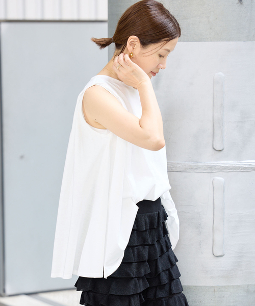 IENA(イエナ)の「オーガニックコットン テントラインプルオーバー(Tシャツ/カットソー・レディース・ブラック/ブラウン/ホワイト・FREE)」の17枚目の写真