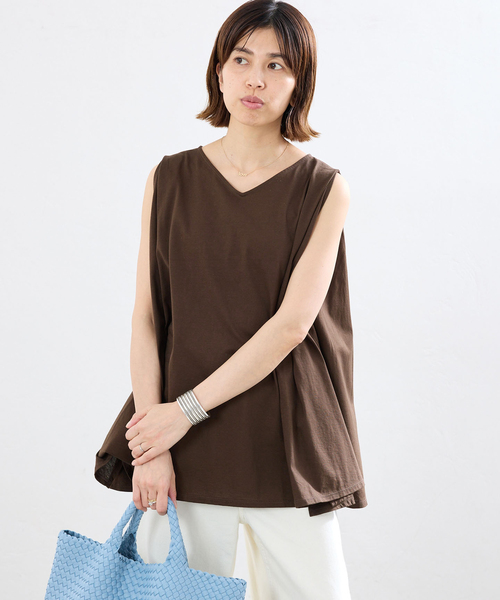 IENA(イエナ)の「オーガニックコットン テントラインプルオーバー(Tシャツ/カットソー・レディース・ブラック/ブラウン/ホワイト・FREE)」の22枚目の写真