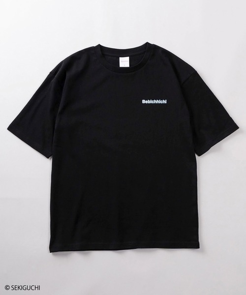 SlashDate（スラッシュデイト）の「【98】【Monchhichi/モンチッチ】フロント＆バックプリント クルーネックTシャツ/ベビチッチ/ロゴワンポイント/レディース（Tシャツ/カットソー・レディース・ホワイト系2/ブラック系2/ブラック系3/ホワイト系1/ブラック系1/ホワイト系3・FREE）」の13枚目の写真