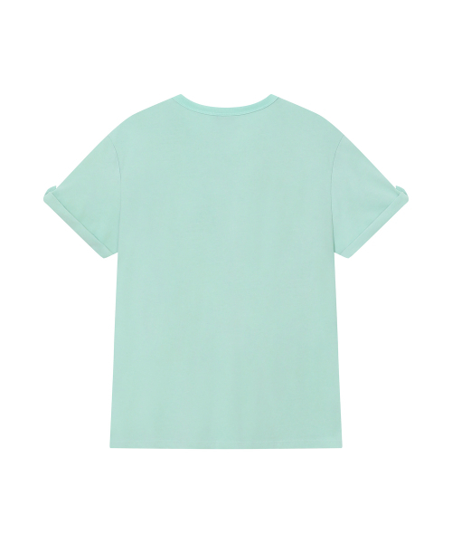 BAUF（バウフ）の「ロールアップメロディオーバーサイズTシャツ[ミント]（Tシャツ/カットソー・レディース・その他・FREE）」の12枚目の写真