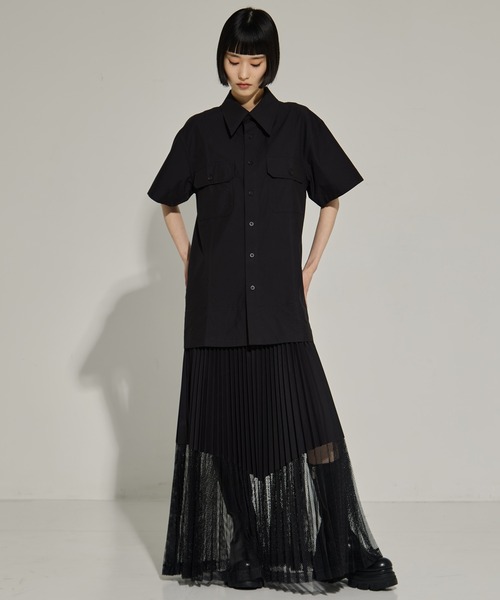 TOGA PULLA(トーガ プルラ)の「【TOGA PULLA/トーガプルラ】Typewriter mesh dress/タイプライターメッシュドレス(ドレス・レディース・ホワイト/ブラック・36)」の10枚目の写真