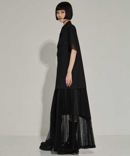 TOGA PULLA(トーガ プルラ)の「【TOGA PULLA/トーガプルラ】Typewriter mesh dress/タイプライターメッシュドレス(ドレス・レディース・ホワイト/ブラック・36)」の11枚目の写真