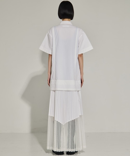 TOGA PULLA(トーガ プルラ)の「【TOGA PULLA/トーガプルラ】Typewriter mesh dress/タイプライターメッシュドレス(ドレス・レディース・ホワイト/ブラック・36)」の9枚目の写真