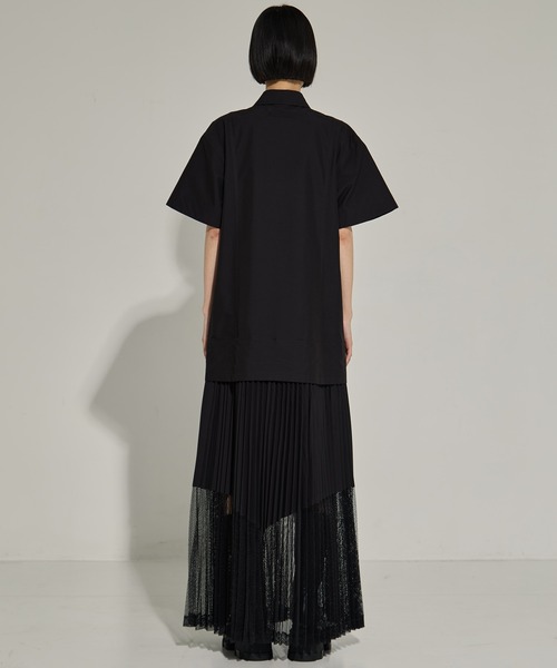 TOGA PULLA(トーガ プルラ)の「【TOGA PULLA/トーガプルラ】Typewriter mesh dress/タイプライターメッシュドレス(ドレス・レディース・ホワイト/ブラック・36)」の15枚目の写真