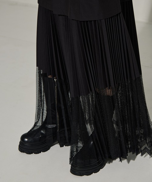 TOGA PULLA(トーガ プルラ)の「【TOGA PULLA/トーガプルラ】Typewriter mesh dress/タイプライターメッシュドレス(ドレス・レディース・ホワイト/ブラック・36)」の19枚目の写真