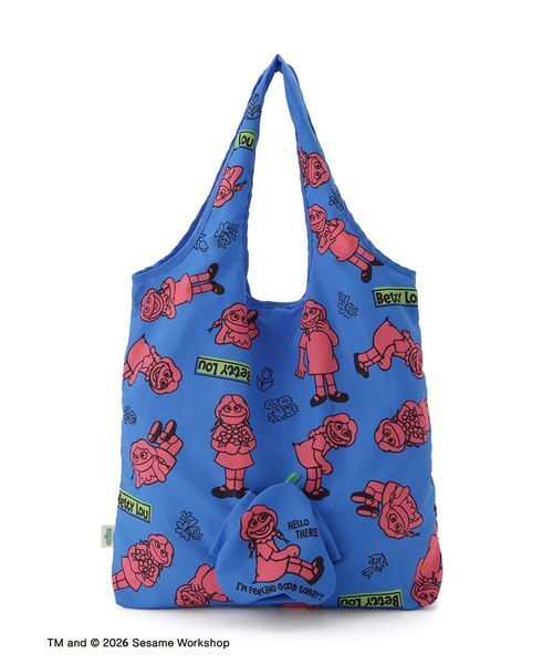 SESAME STREET(セサミストリート)の「パッカブルエコバッグ(エコバッグ/サブバッグ・レディース・ピンク/ブルー/パープル・F)」の4枚目の写真
