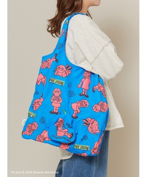 SESAME STREET(セサミストリート)の「パッカブルエコバッグ(エコバッグ/サブバッグ・レディース・ピンク/ブルー/パープル・F)」の15枚目の写真