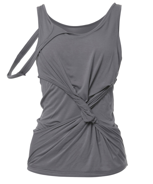 FLAREUP（フレアアップ）の「Asymmetrical Sleeveless (FL-173_Gray)（Tシャツ/カットソー・レディース・ダークグレー・OS）」の7枚目の写真