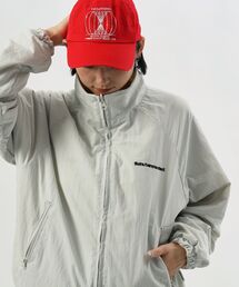 【撥水加工】FFEIN（フェイン）リバーシブル撥水加工ナイロンフリースジャケット /リバーシブル ナイロン フリース スタンド フルジップ 刺繍 ワンポイント ドローコード