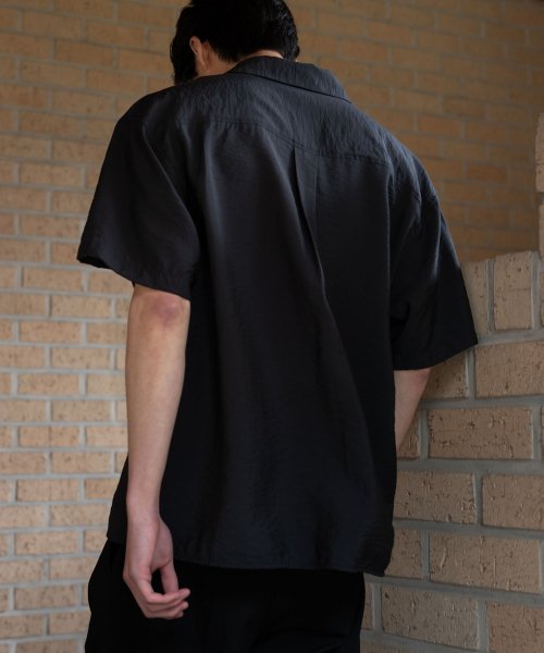 BLANKROOM(ブランクルーム)の「ニロハーフシャツ_NAVY(シャツ/ブラウス・メンズ・その他・1/2/4/3)」の6枚目の写真