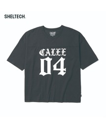 CALEE（キャリー）の「×SHELTECH(R) LOGO FOOT BALL TEE ＜B TYPE＞（Tシャツ/カットソー）」