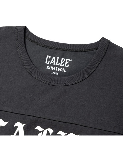 CALEE(キャリー)の「×SHELTECH(R) LOGO FOOT BALL TEE <B TYPE>(Tシャツ/カットソー・メンズ・ブラック・MEDIUM/LARGE/X-LARGE)」の3枚目の写真
