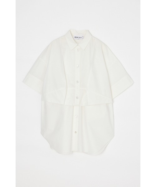 nagonstans(ナゴンスタンス)の「form shirt(シャツ/ブラウス・レディース・オレンジ/ホワイト/ブラック・MEDIUM)」の1枚目の写真