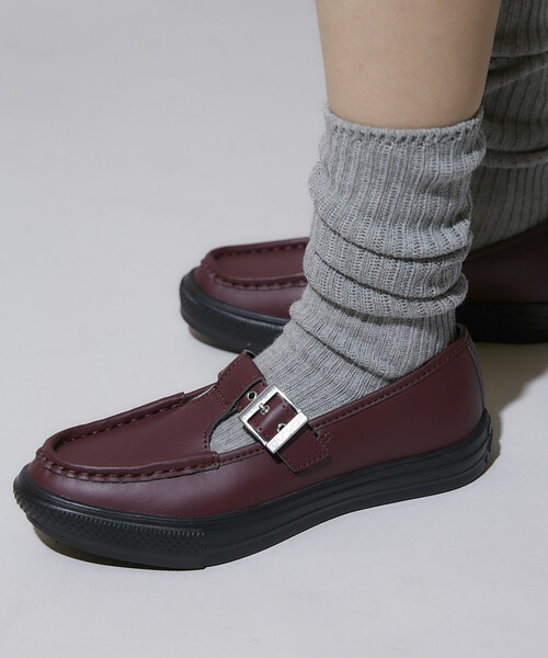 CONVERSE（コンバース）の「CONVERSE/コンバース ALL STAR LIGHT T-STRAP SY OX[23.0~25.0cm]　限定展開（スニーカー・レディース・ブラック/ワインレッド・24.0cm/23.0cm/25.0cm）」の4枚目の写真