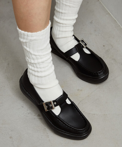 CONVERSE（コンバース）の「CONVERSE/コンバース ALL STAR LIGHT T-STRAP SY OX[23.0~25.0cm]　限定展開（スニーカー・レディース・ブラック/ワインレッド・24.0cm/23.0cm/25.0cm）」の10枚目の写真
