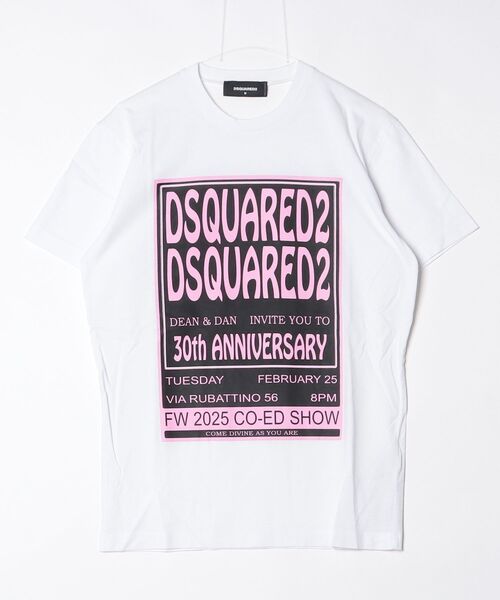 DSQUARED2(ディースクエアード)の「Regular Fit Tee Wash 30th ANIV./0252(Tシャツ/カットソー・メンズ・ホワイト・M)」の1枚目の写真