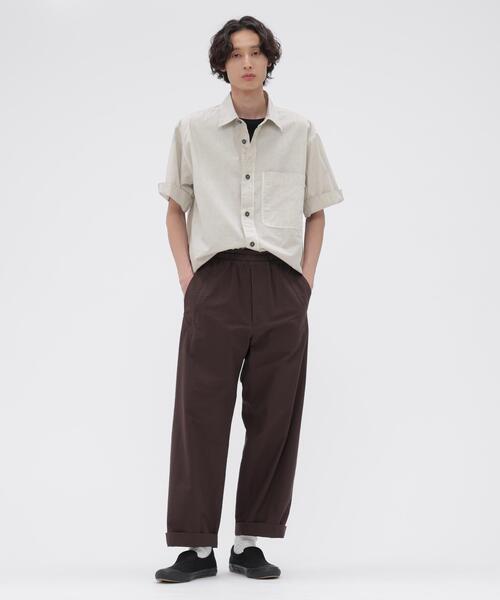 MHL.(エムエイチエル)の「CARBON DYED COTTON POPLIN(シャツ/ブラウス・メンズ・グレー・LARGE/MEDIUM/SMALL)」の3枚目の写真