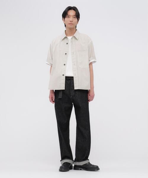 MHL.(エムエイチエル)の「CARBON DYED COTTON POPLIN(シャツ/ブラウス・メンズ・グレー・LARGE/MEDIUM/SMALL)」の4枚目の写真
