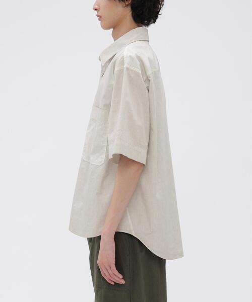 MHL.(エムエイチエル)の「CARBON DYED COTTON POPLIN(シャツ/ブラウス・メンズ・グレー・LARGE/MEDIUM/SMALL)」の5枚目の写真