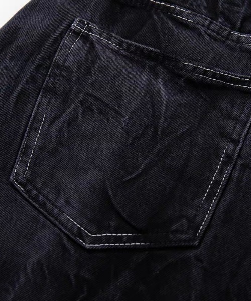 ARULE(アルール)の「A'GEM/9 × .kom 『ARULE/アルール』クリンクル加工 デニムワイドパンツ(その他パンツ・メンズ・ブラック・M)」の14枚目の写真