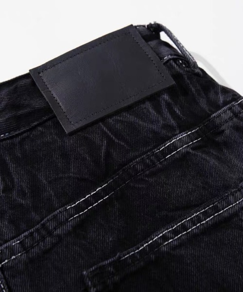 ARULE(アルール)の「A'GEM/9 × .kom 『ARULE/アルール』クリンクル加工 デニムワイドパンツ(その他パンツ・メンズ・ブラック・M)」の15枚目の写真