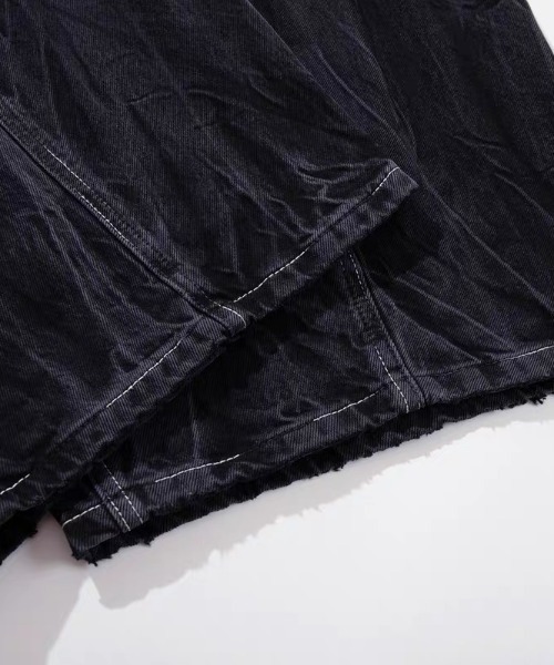 ARULE(アルール)の「A'GEM/9 × .kom 『ARULE/アルール』クリンクル加工 デニムワイドパンツ(その他パンツ・メンズ・ブラック・M)」の16枚目の写真