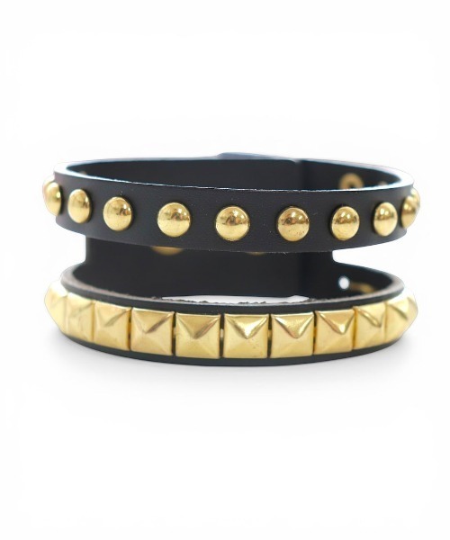L.H.P(エルエイチピー)の「MOMENTEL/モーメンタル/Punk Stud Bracelet(ブレスレット・レディース・ゴールド・F)」の1枚目の写真