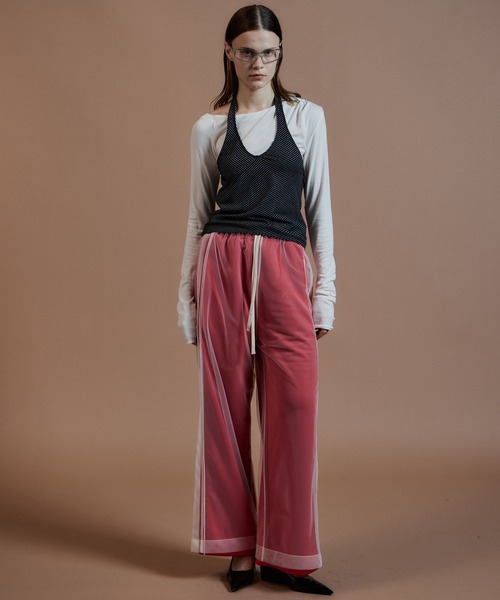 MAISON SPECIAL(メゾンスペシャル)の「【2026Autumn PRE-ORDER】Border Halter Layered Off-Shoulder Top/ボーダーホルターレイヤードオフショルTOP(Tシャツ/カットソー・レディース・ホワイト/グレー/ブラック・FREE)」の4枚目の写真