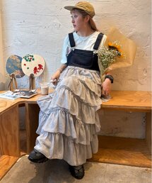w closet | 《お気に入り登録累計1.5万越え》フリルティアードジャンパースカート/ワンピース(ジャンパースカート)