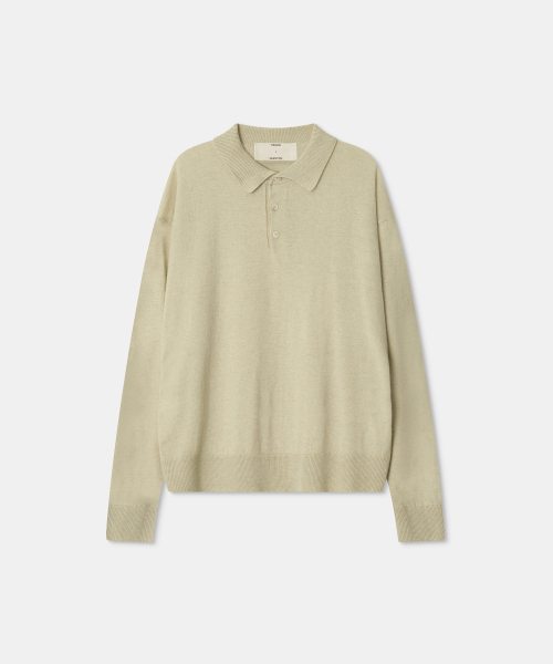 THEENDQUESTION(ジエンドクエスチョン)の「Wool linen collar knit top / LIGHT GREEN(ニット/セーター・レディース・その他・1/2)」の1枚目の写真