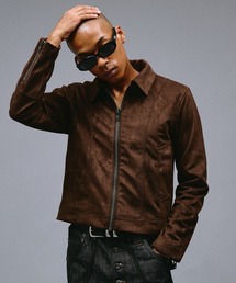 ANDER HUNK（アンダーハンク）の「Faux Suede Riders Compact Jacket /フェイクスエードライダースコンパクトジャケット（ブルゾン）」