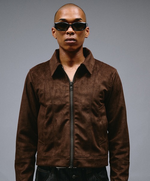 ANDER HUNK(アンダーハンク)の「Faux Suede Riders Compact Jacket /フェイクスエードライダースコンパクトジャケット(ブルゾン・メンズ・バーガンディー/ブラウン・LARGE/MEDIUM/SMALL)」の22枚目の写真