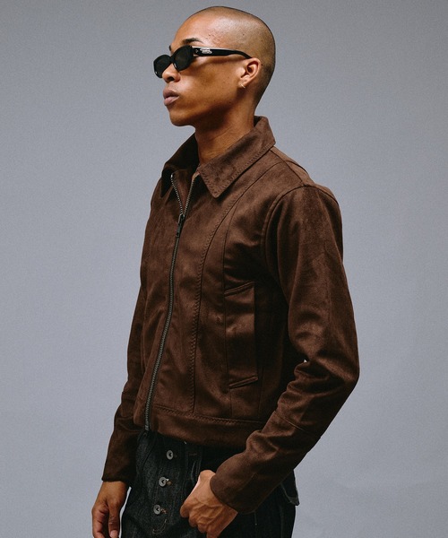 ANDER HUNK(アンダーハンク)の「Faux Suede Riders Compact Jacket /フェイクスエードライダースコンパクトジャケット(ブルゾン・メンズ・バーガンディー/ブラウン・LARGE/MEDIUM/SMALL)」の20枚目の写真