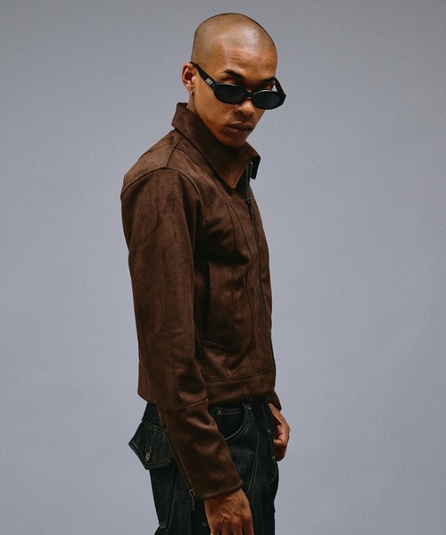 ANDER HUNK(アンダーハンク)の「Faux Suede Riders Compact Jacket /フェイクスエードライダースコンパクトジャケット(ブルゾン・メンズ・バーガンディー/ブラウン・LARGE/MEDIUM/SMALL)」の21枚目の写真