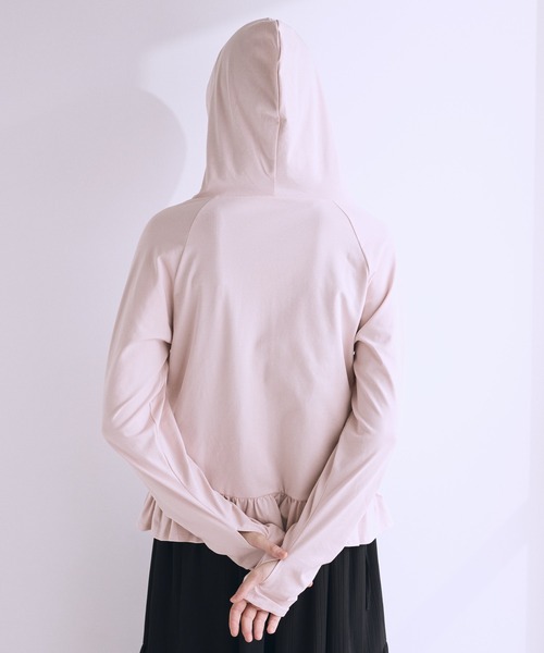 Maison de FLEUR（メゾンドフルール）の「UVカットパーカー（パーカー・レディース・オフホワイト/ピンク・FREE）」の21枚目の写真