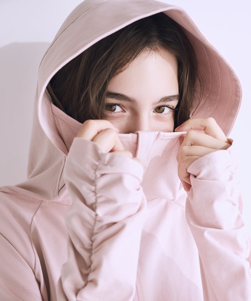 Maison de FLEUR（メゾンドフルール）の「UVカットパーカー（パーカー・レディース・オフホワイト/ピンク・FREE）」の18枚目の写真