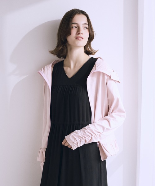 Maison de FLEUR（メゾンドフルール）の「UVカットパーカー（パーカー・レディース・オフホワイト/ピンク・FREE）」の14枚目の写真