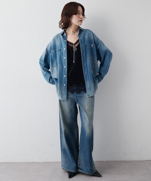 Whim Gazette（ウィムガゼット）の「ベロアキャミソール（キャミソール・レディース・ブラック・FREE）」の10枚目の写真
