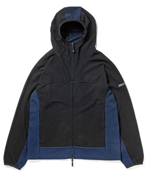 430（フォーサーティ）の「mpa4187-THERMAL ZIP HOODED PARKA ジップアップパーカー(26-153)（パーカー・メンズ・ブラック/ネイビー/ブラック系その他/ネイビー系・1/2/3/0）」の2枚目の写真