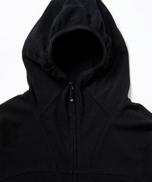 430（フォーサーティ）の「mpa4187-THERMAL ZIP HOODED PARKA ジップアップパーカー(26-153)（パーカー・メンズ・ブラック/ネイビー/ブラック系その他/ネイビー系・1/2/3/0）」の15枚目の写真